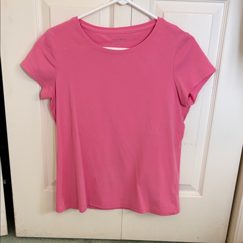 Preswick & Moore Pink Short-Sleeve Crewneck Tee